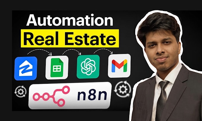 build ai automation for real estate using n8n