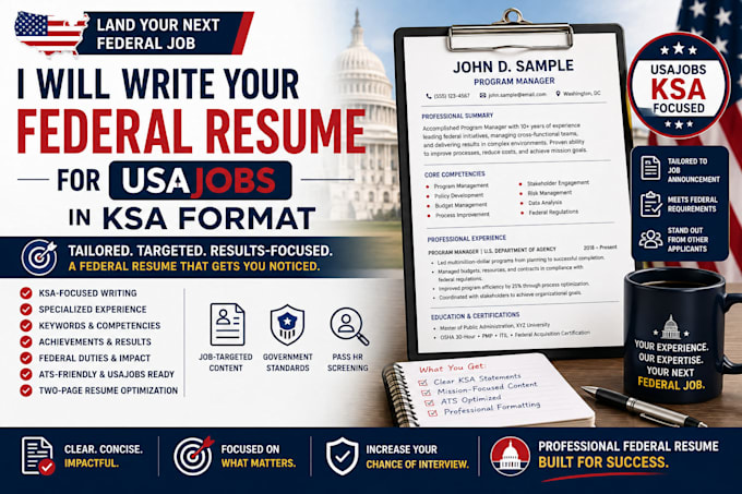 write federal resume for usajobs in ksa format