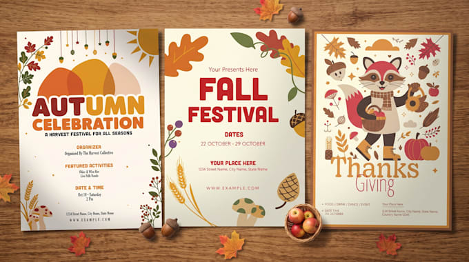 design a unique event, party, and halloween flyer poster