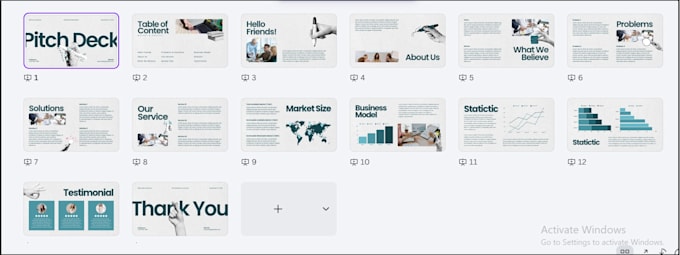make formal bussiness presentation with eye catching visuals