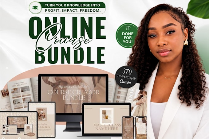 design ecover bundle, product mockup and online course cover