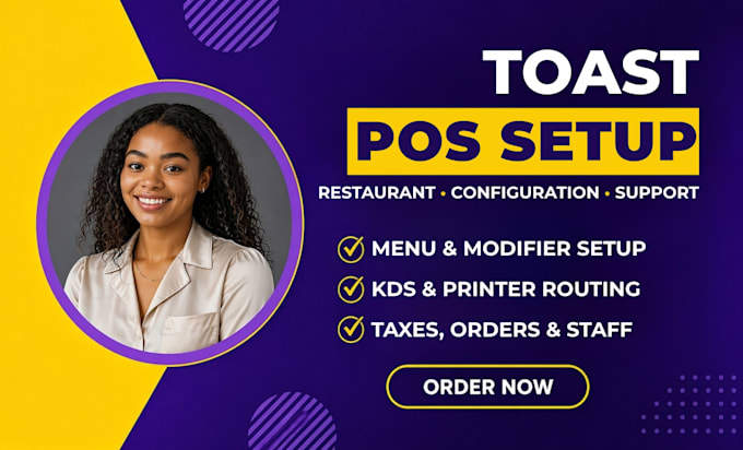 do toast pos setup configuration menu building and printer routing
