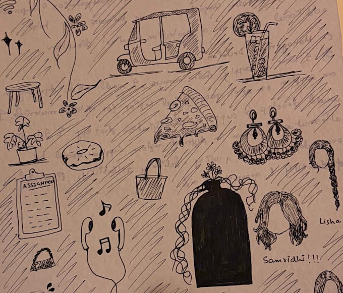 create custom hand drawn doodle illustrations