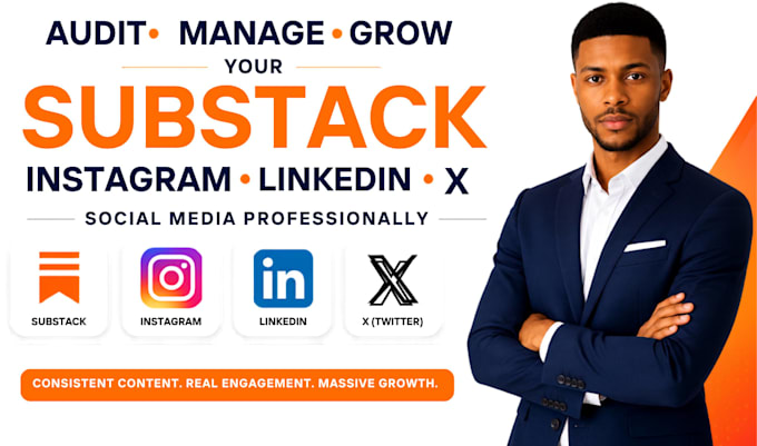 audit manage grow your substack instagram linkedin x social media professionally