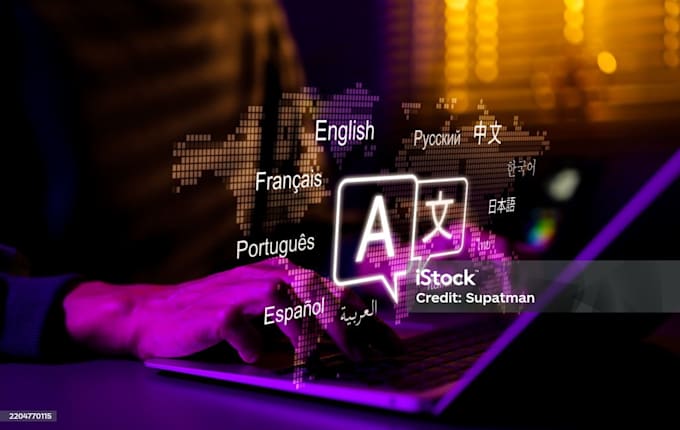 transciption des contenues et la traduction