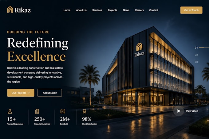 design and develop a professional real estate website
