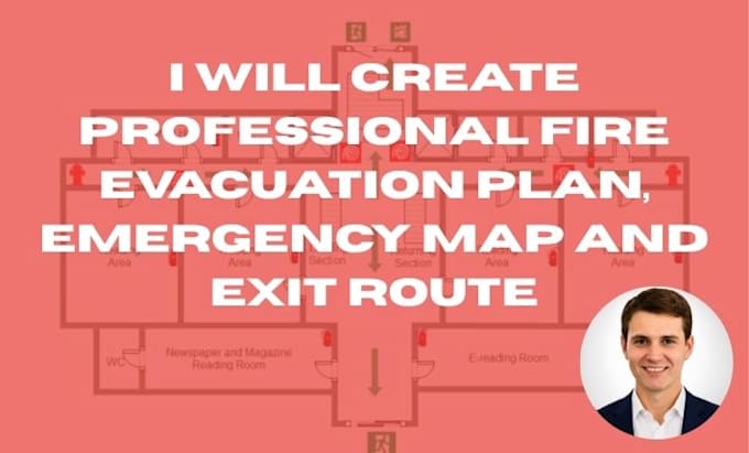 create professional fire evacuation plan, emergency map and exit route