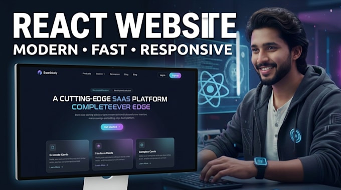 build a responsive react landing page