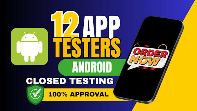 provide 12 testers for google play closed testing and android app testing