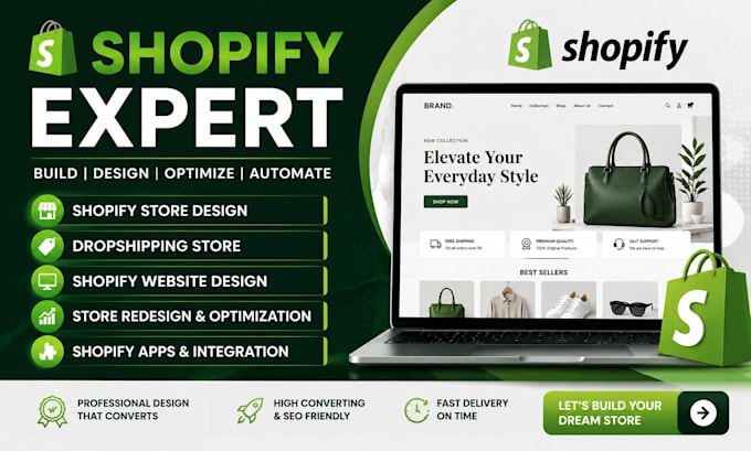 design redesign professional shopify store shopify website  shopify dropshipping