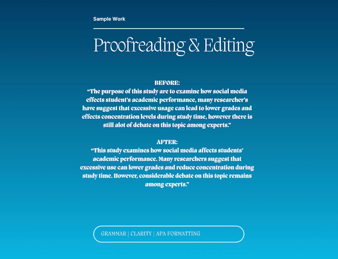 proofread edit and format you academic paper