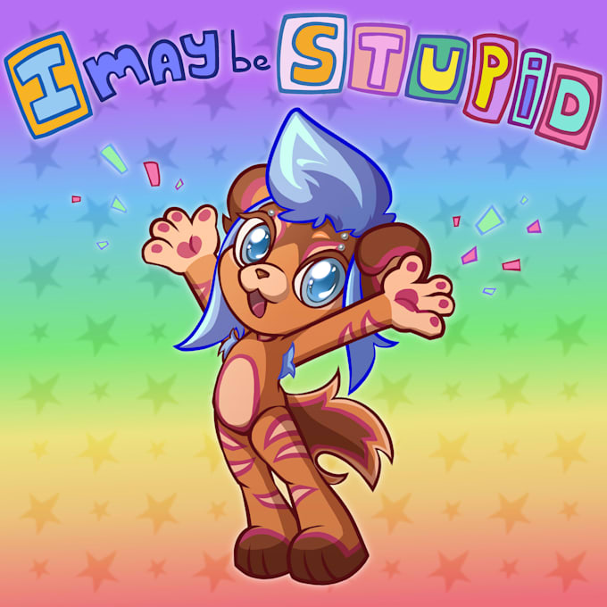 draw your furry character in a colorful chibi meme ych