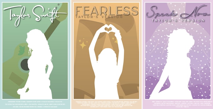 create aesthetic minimalist music and album posters
