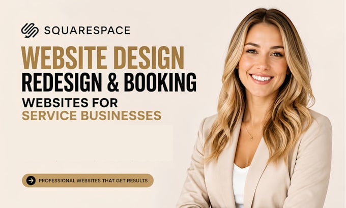 build squarespace website design, redesign squarespace booking business website