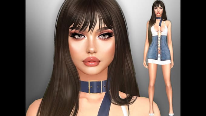 create exclusive custom sims for sim4, sims, design cc mods, 3d model clothes