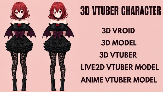 design and rig live2d vtuber model 3d vtuber model anime live2d rigging