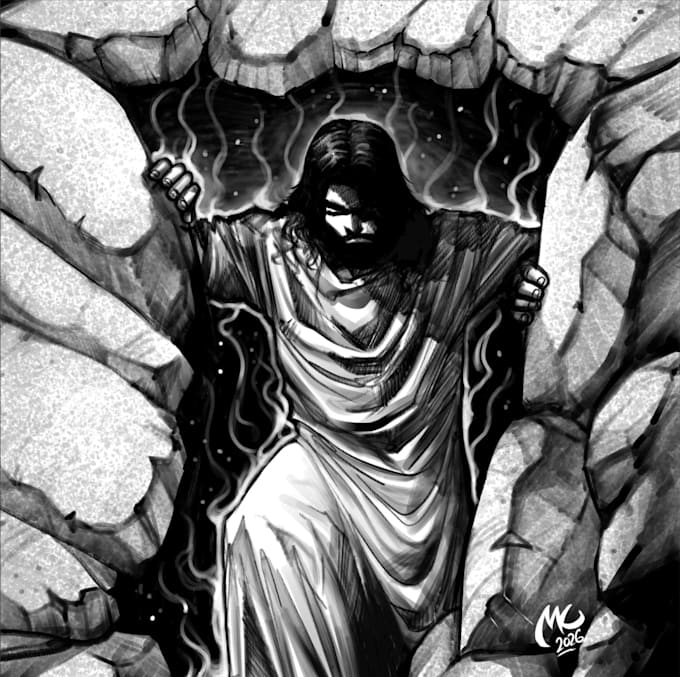 create cinematic biblical and christian illustrations