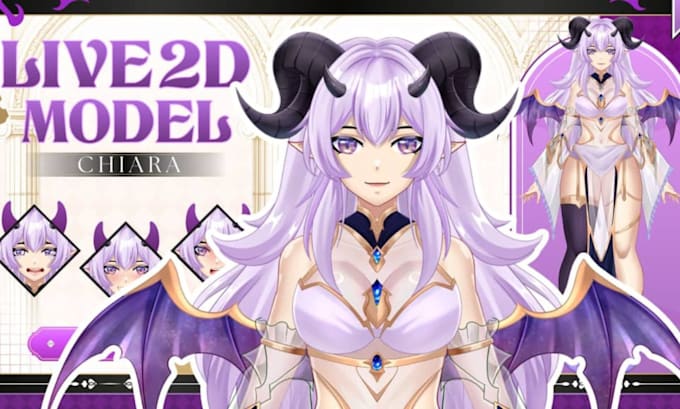 design and rig custom live2d vtuber model for vtube studio