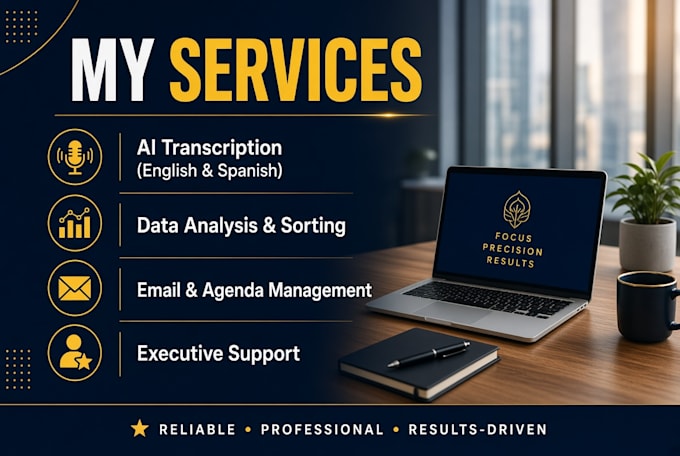 be your ai virtual assistant and professional transcriber
