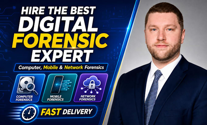 be your expert for digital forensic investigation and data recovery