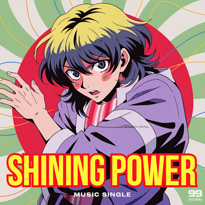 create anime style album cover
