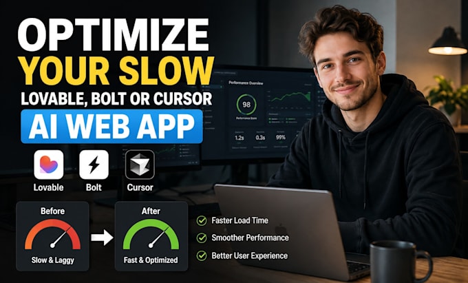 optimize your slow lovable, bolt or cursor ai web app