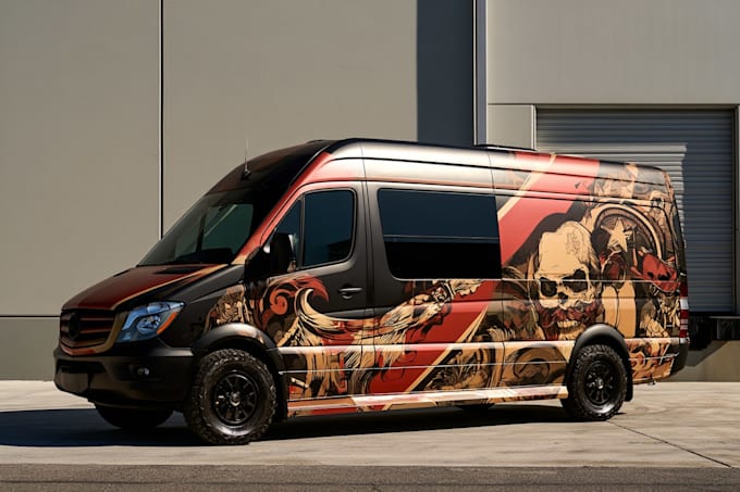 make unique branding vehicle wrap, car wrap, design