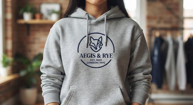 design a stylish hoodie logo for your brand