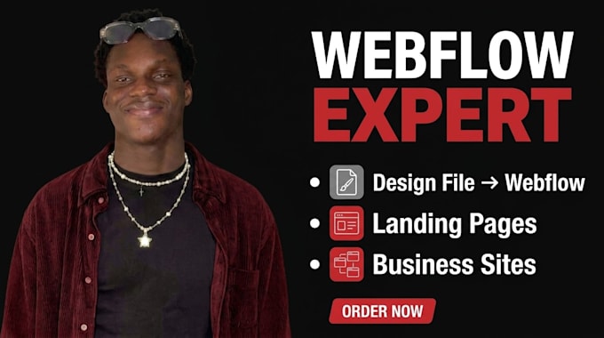 convert figma to webflow landing page or business site