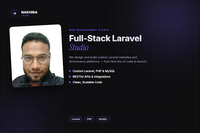 develop a custom laravel online store or web app