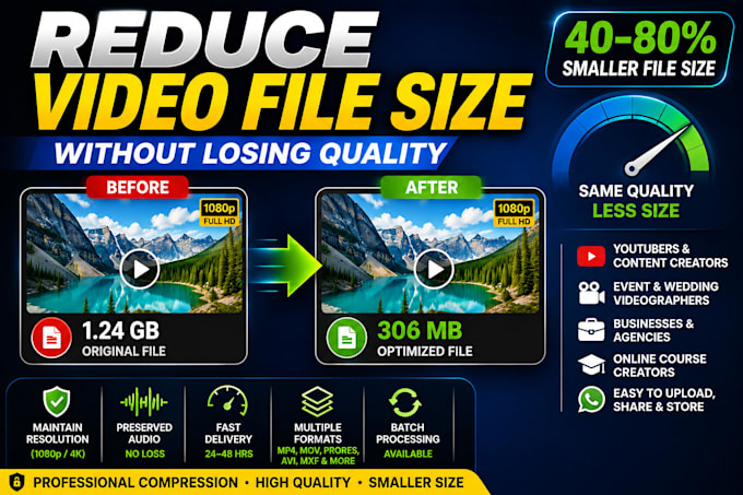 reduce your video file size without losing quality