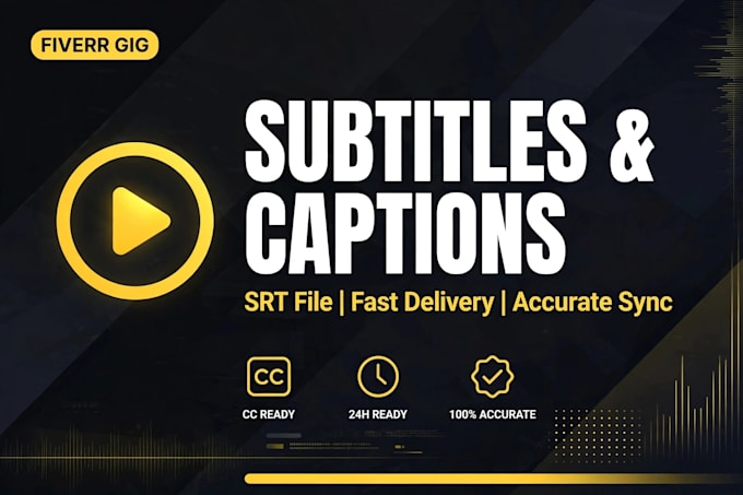 add accurate subtitles and captions with srt file
