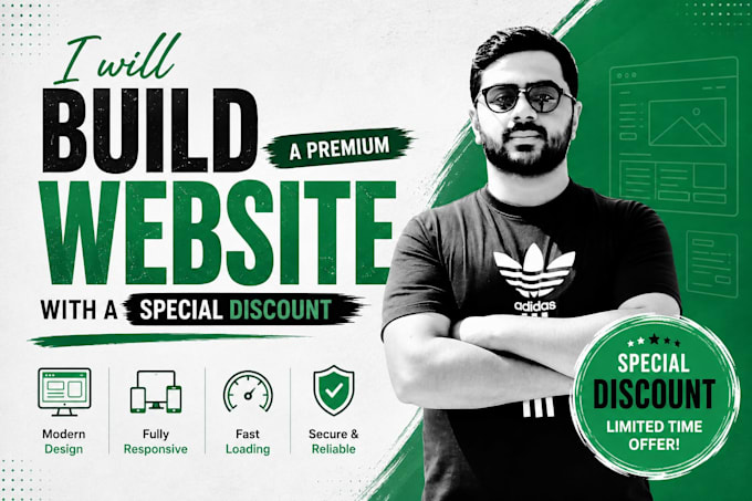 build a premium website with a special discount