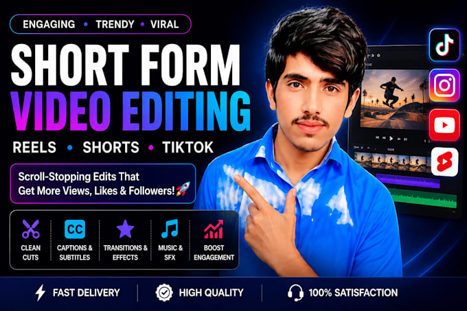 professionally edit short form videos