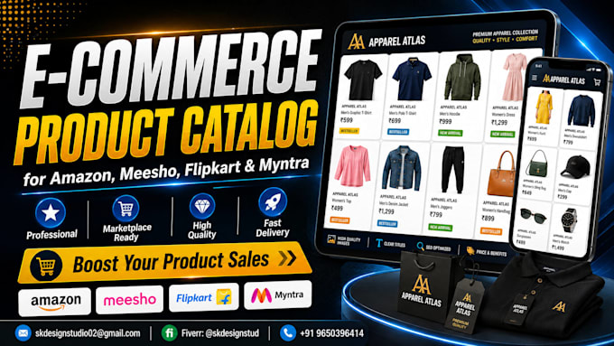 create and optimize your myntra, amazon, flipkart or meesho product listings