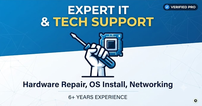 do hardware troubleshooting, os installation, and network support
