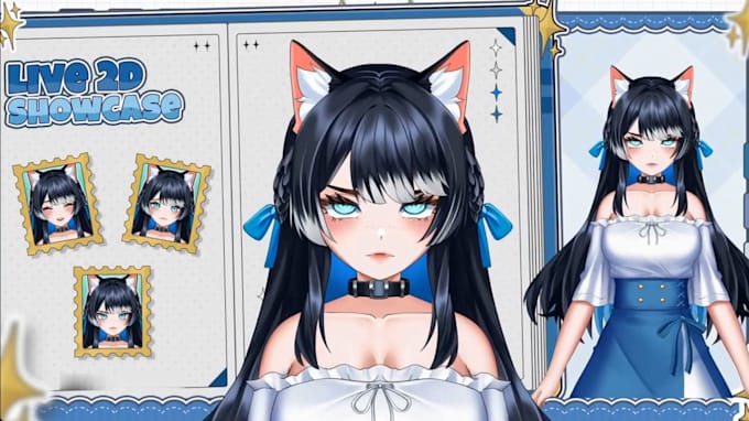 design vtuber model in vtuber model live2d for vbridger and vtube studio