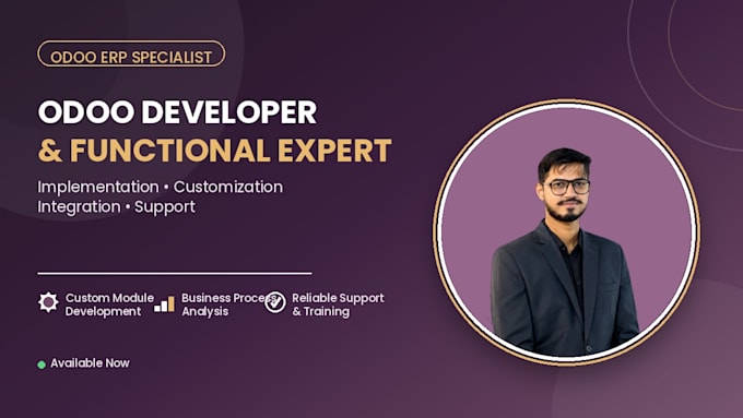 develop, customize, fix and configure your odoo erp
