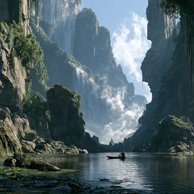 create 2d game environment concept art and illustration