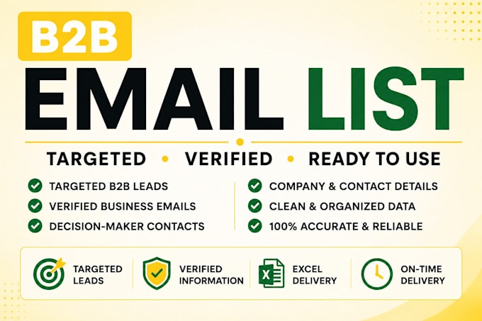build a targeted b2b email list with verified contacts