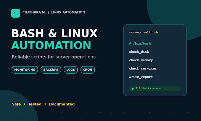 write bash scripts for linux automation