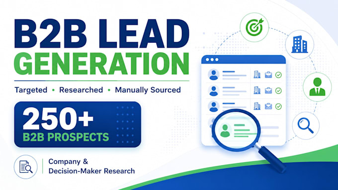 generate targeted b2b leads and build prospect lists
