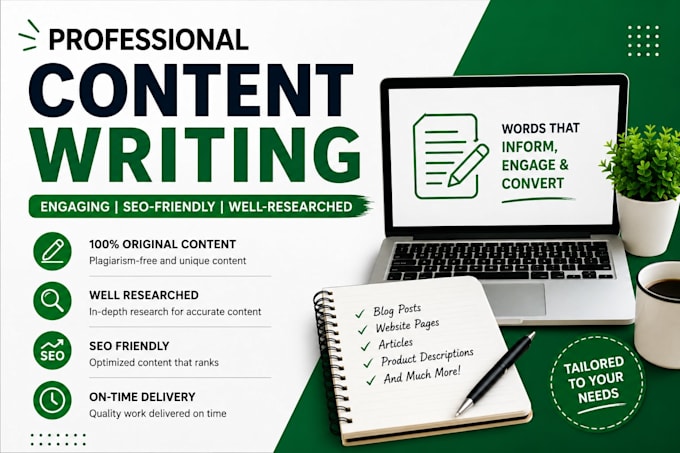 do content writing for website