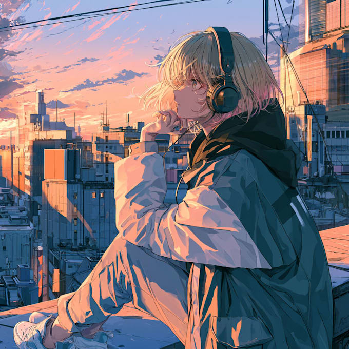 create anime style album cover