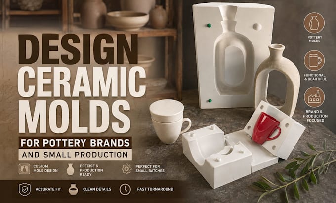 create multi part plaster molds for ceramic slip casting