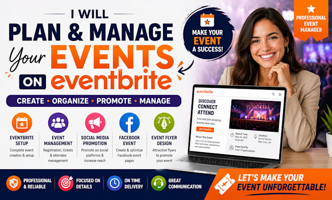 plan and manage your events on eventbrite