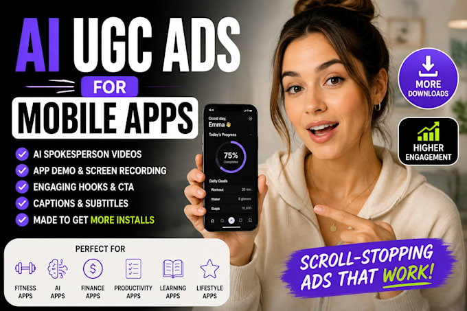 create ai ugc ads for mobile apps