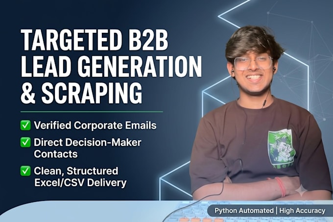 build automated web scrapers for lead generation