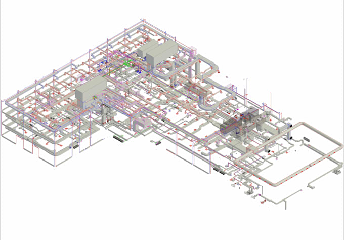 create revit mep models, shop drawings and navisworks coordination