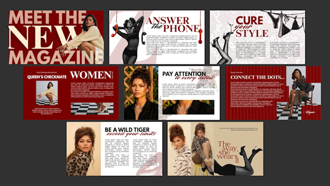 send you a ready to use presentation layout